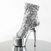 Pleaser - ADORE1008SQ Bottes de plateforme, Pole dance chaussures - Chaussures de pole dance - Couleur argent Product image